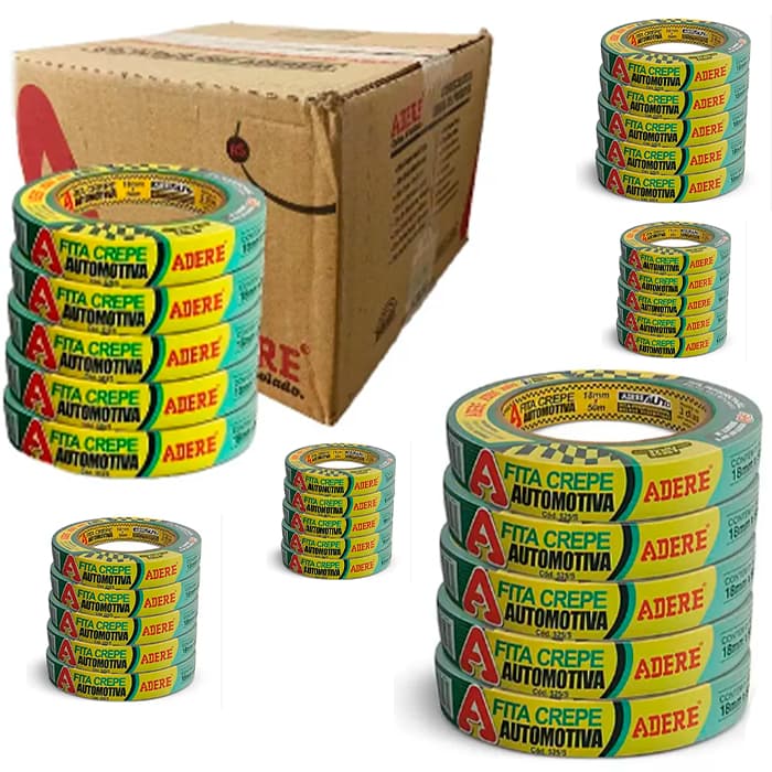 FITA ADERE  18X50 VERDE AUTOMOTIVA CAIXA 32 UNIDADES