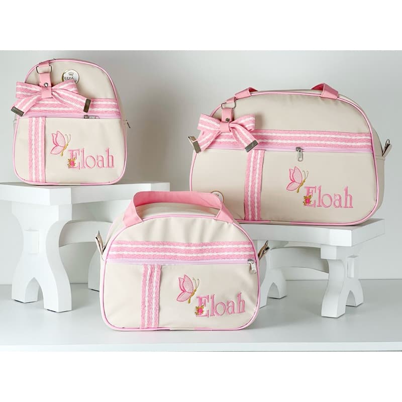 Bolsa Maternidade Personalizada Menina Kit Bolsa Maternidade Personalizada Menina Nome do bebê