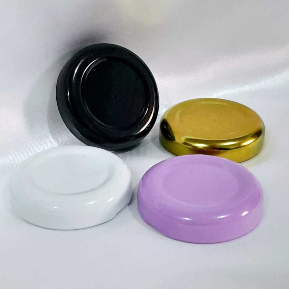 Kit 10/30 Unid. Tampa De Metal Metálica De Rosquear 38mm Para Pote De Vidro Conserva Geleia