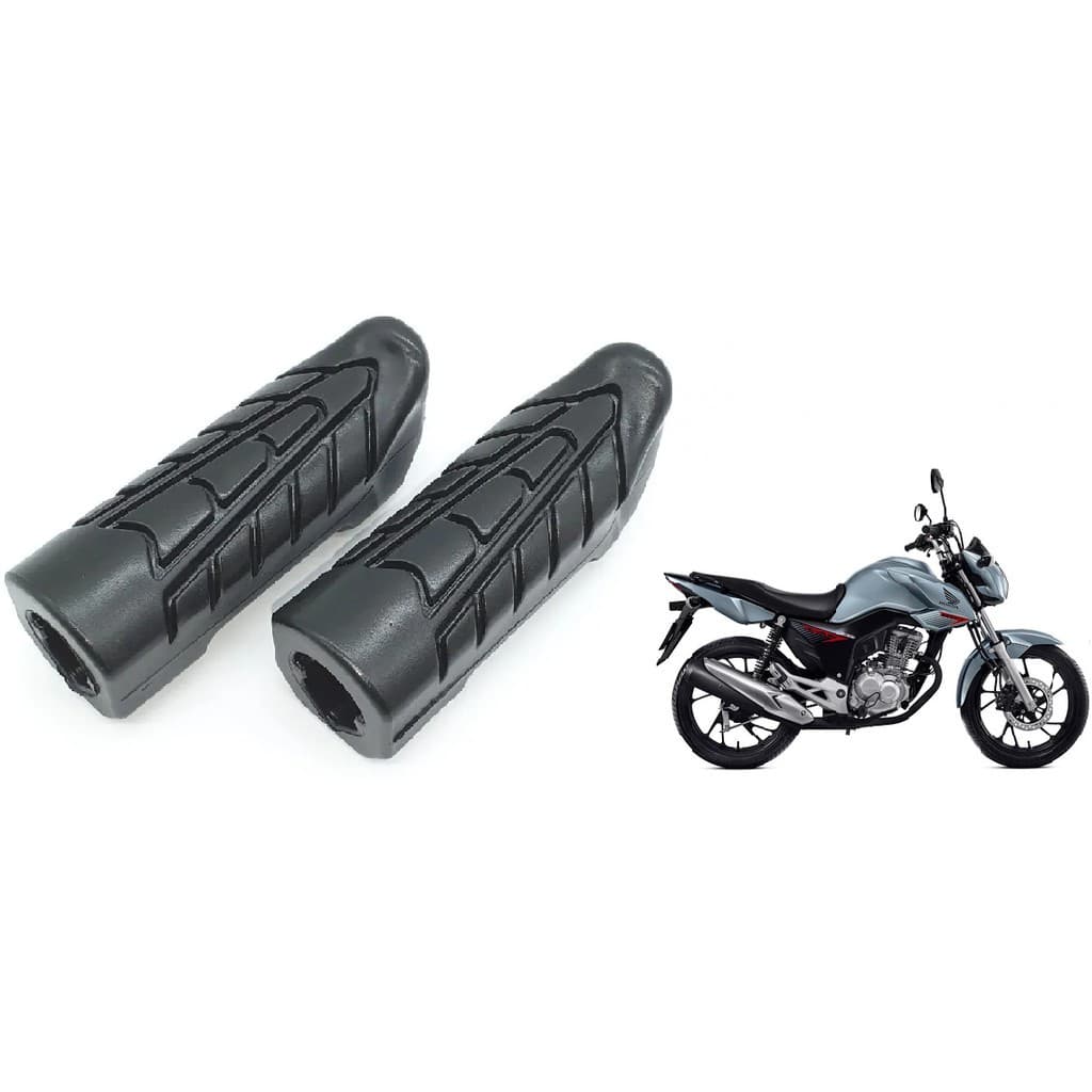 Borracha Estribo Pedaleira Cg Titan Fan 160 Start 160 CB250 Twister 2016 Dianteira Par