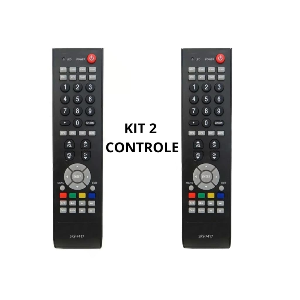 KIT 2 CONTROLE REMOTO PARA TV Lcd Semp Toshiba Ct6420 LC4246FDA  CT6360