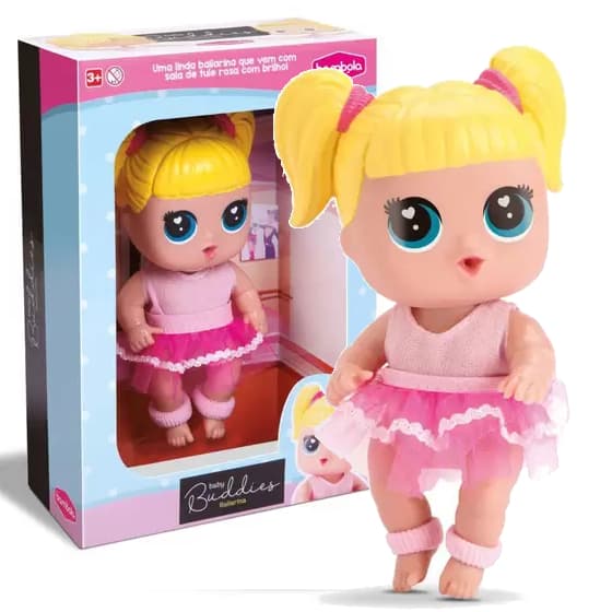 Boneca Bailarina Baby Buddies ORIGINAL Na Caixa 100% Vinil Boneca da Bambola