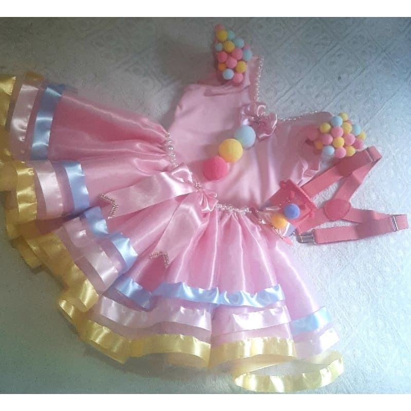 Conjunto Palhacinha tutu candy color