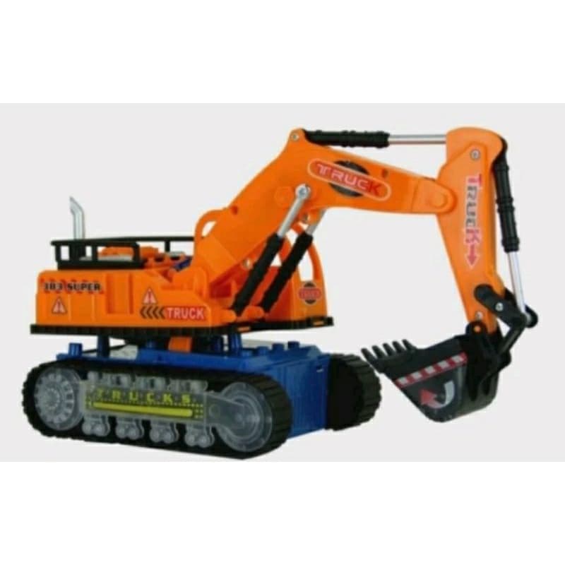 brinquedo infantil trator escavadeira com luz e som
