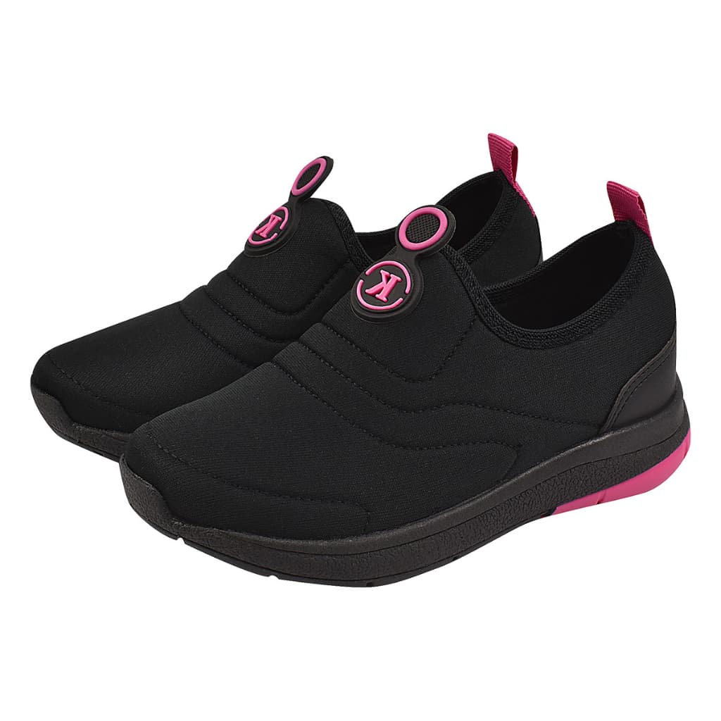 Tenis Meia Infantil Calce Fácil Feminino Preto com Pink 28 ao 36