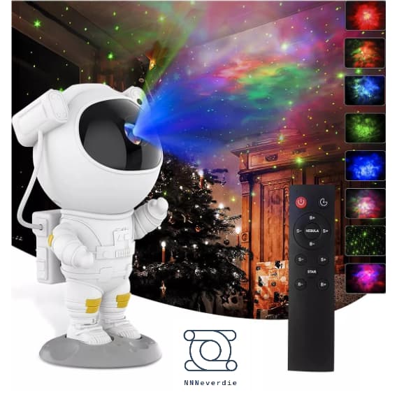 Luminaria Projetor De Luz Astronauta Galaxy Ligth Estrelas