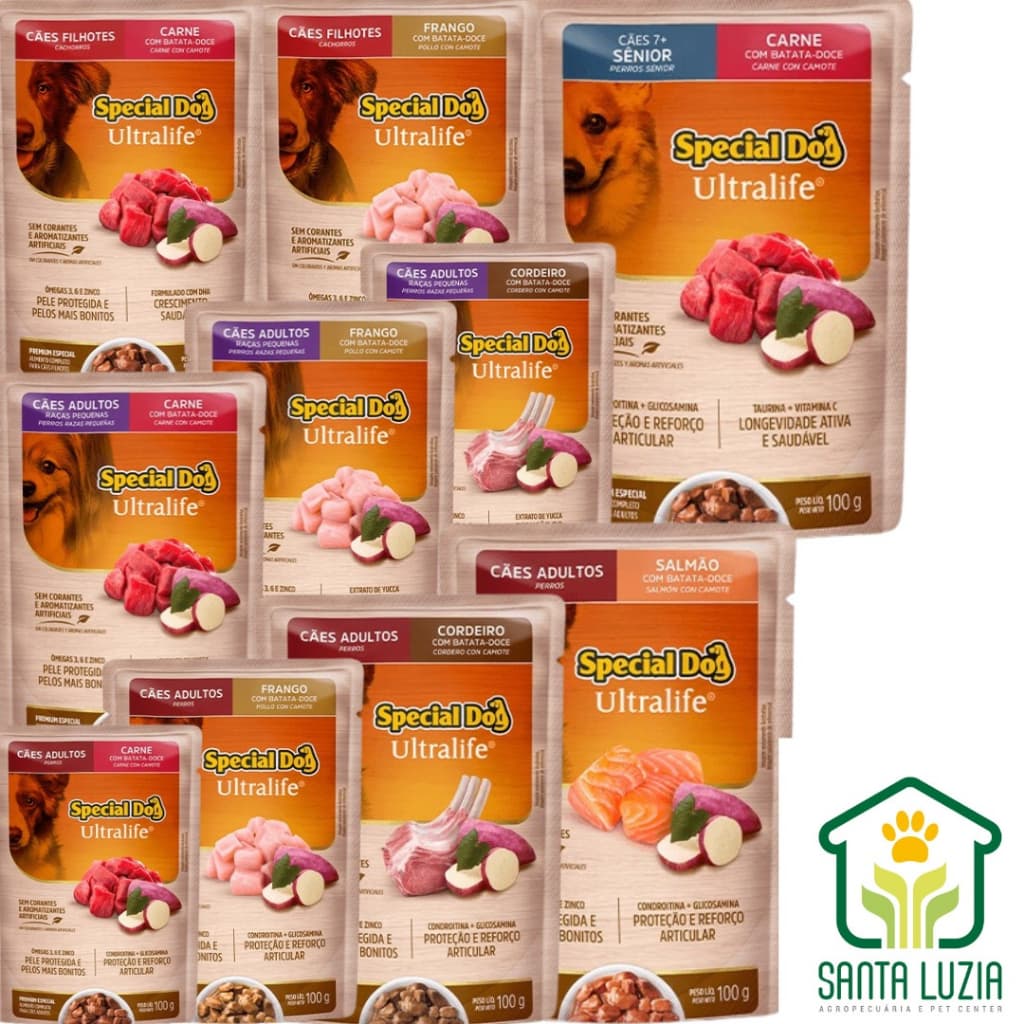 Sache special dog kit com 24 unidades 100gr