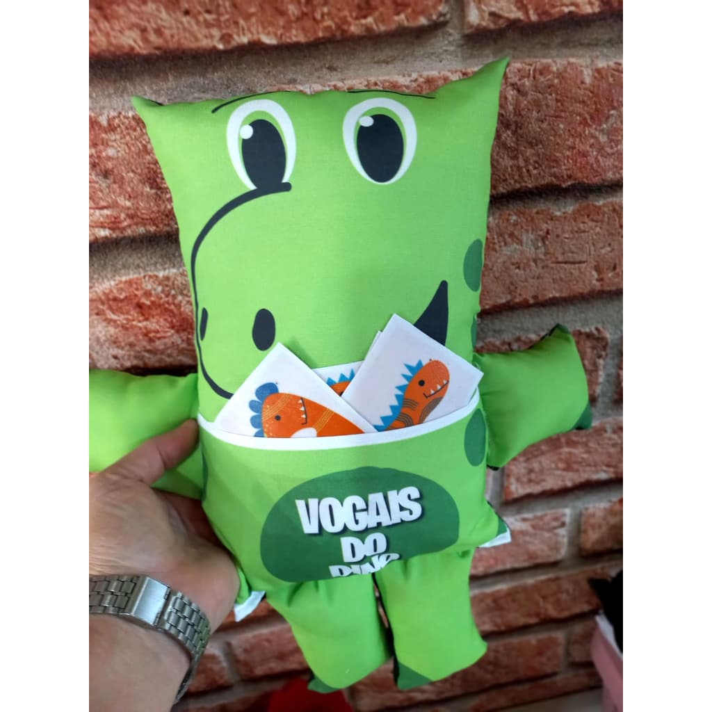 Brinquedo Educativo Vogais do Dino e Senhora das Vogais