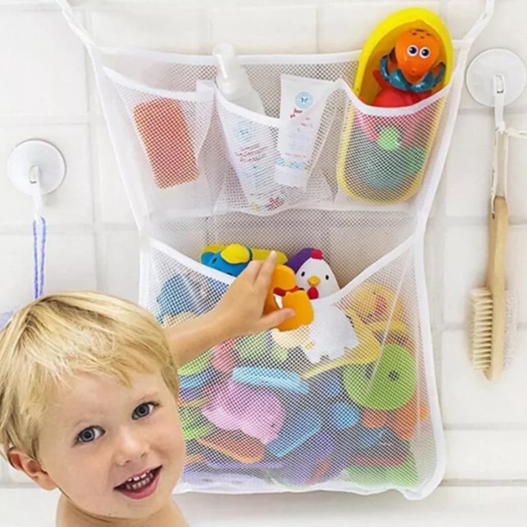 Saco Organizador Para Banheiro Porta Brinquedo Banho De Bebe
