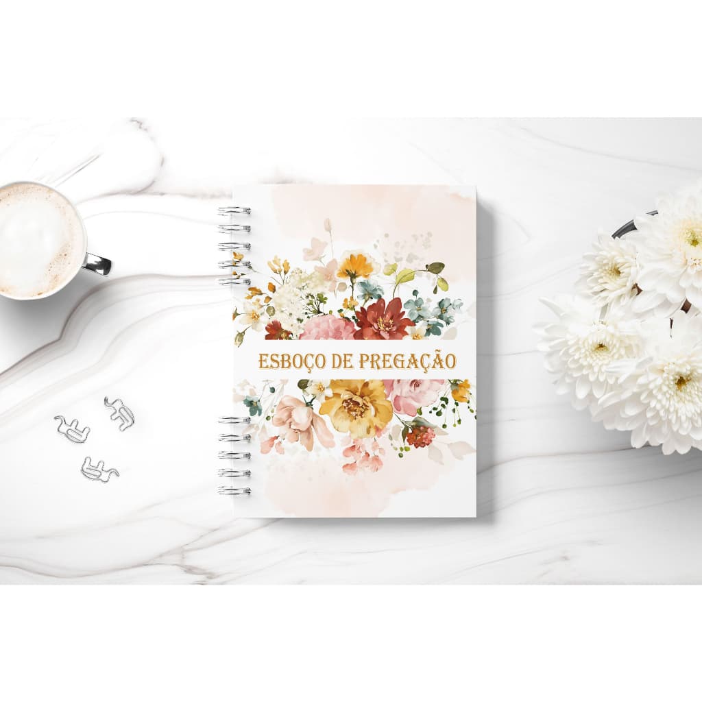Caderno Esboço De Pregação Feminino / 200 Páginas