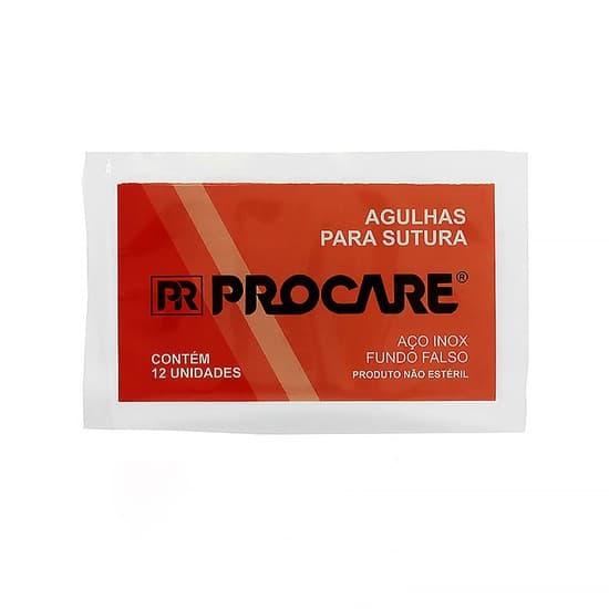 Agulha Cirúrgica Cilíndrica GR 1/2 Curva para Sutura – Procare