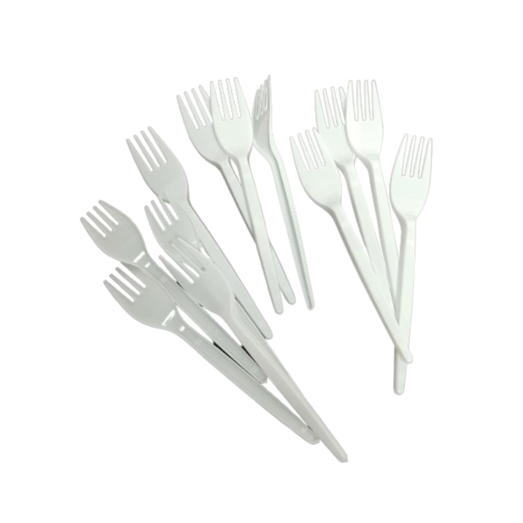 Garfo Sobremesa Branco Festa Garfinho para bolo c/100 unds