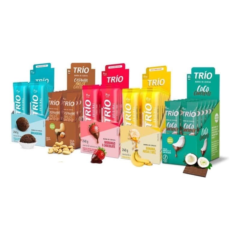 Barra de cereal trio caixa