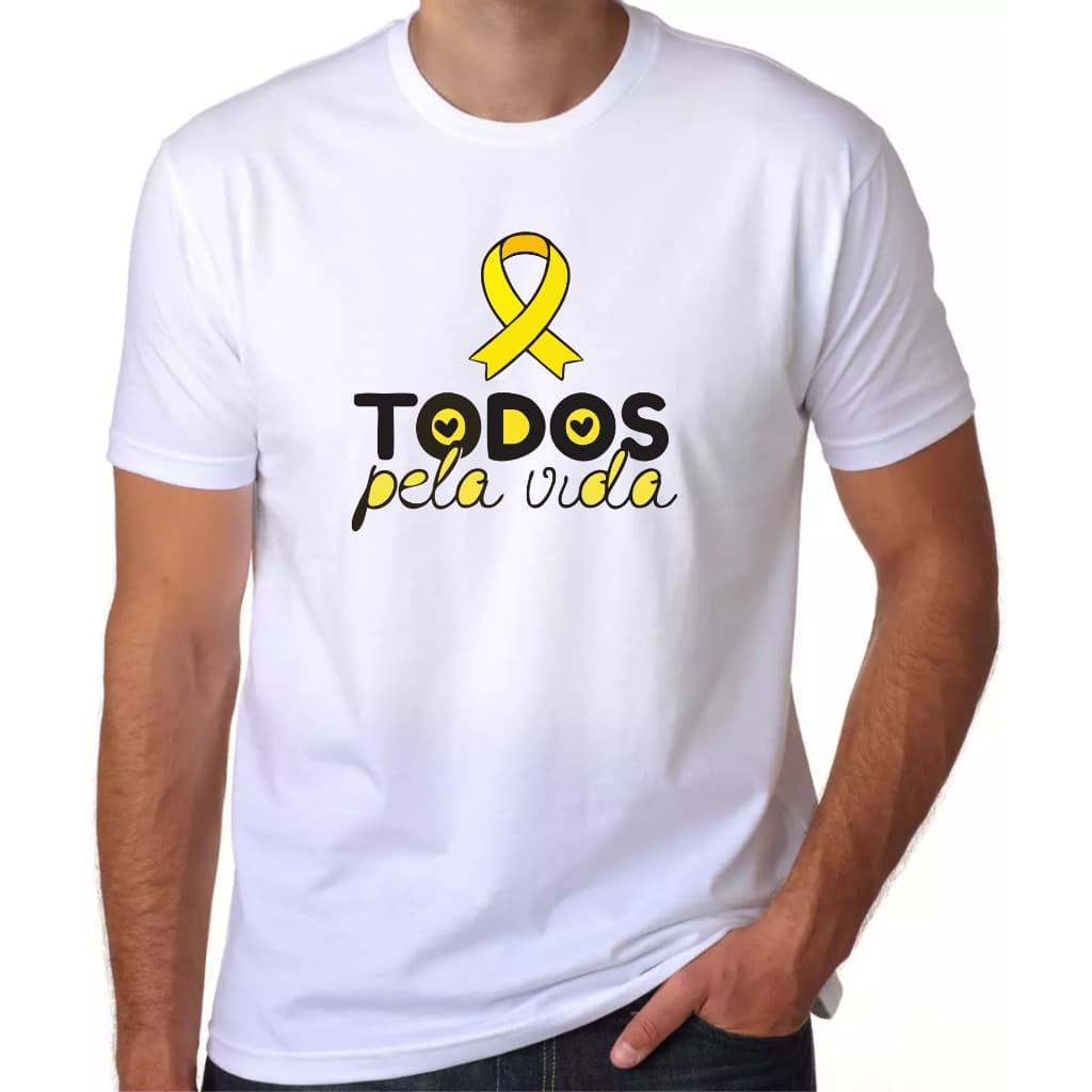 Camiseta Setembro Amarelo Masculina Feminina Unissex