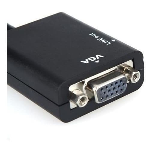 Cabo Conversor Adaptador Hdmi Para Vga Com Saída P2 Áudio