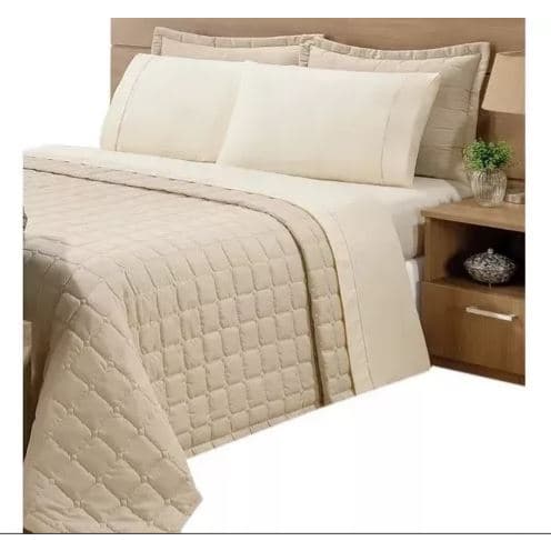 Kit Cobre Leito Solteirão Cama Viúva 2,60 Comp. x 2,10  Larg. Matelado