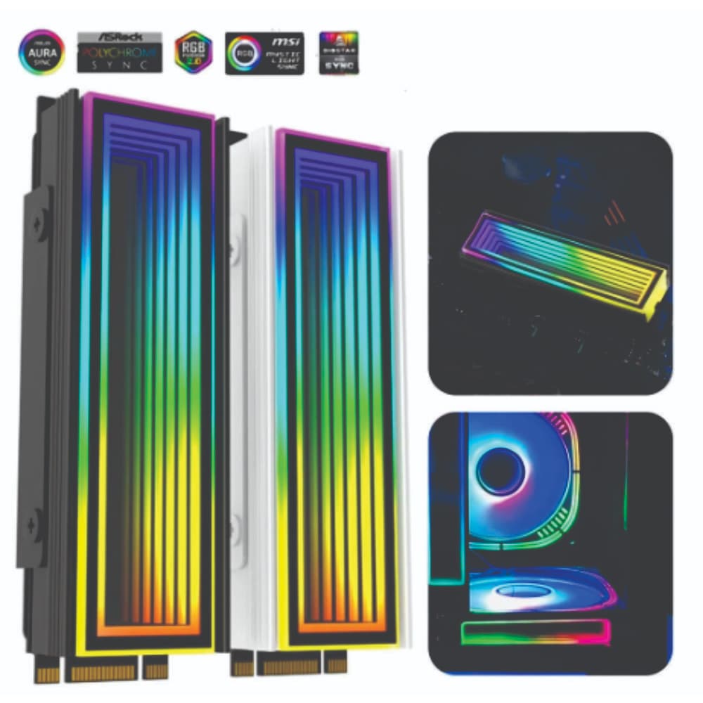 Dissipador RGB de Disco Rígido M2 5V 3Pin ARGB Cooler