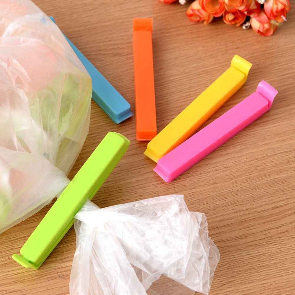 kit Fechador com 10 lacres 11cm clip de sacos sacolas veda embalagens prendedor para fechar reutilizável