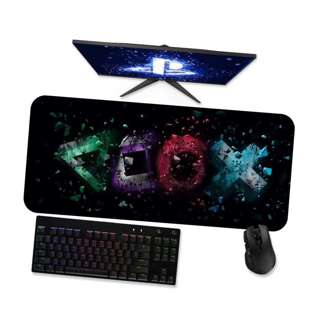 Mousepad PLAYSTATION PLAYSTATION 2 Speed Costurado Mouse pad Gamer 90x40 70x30 80x40 60x40 45x40