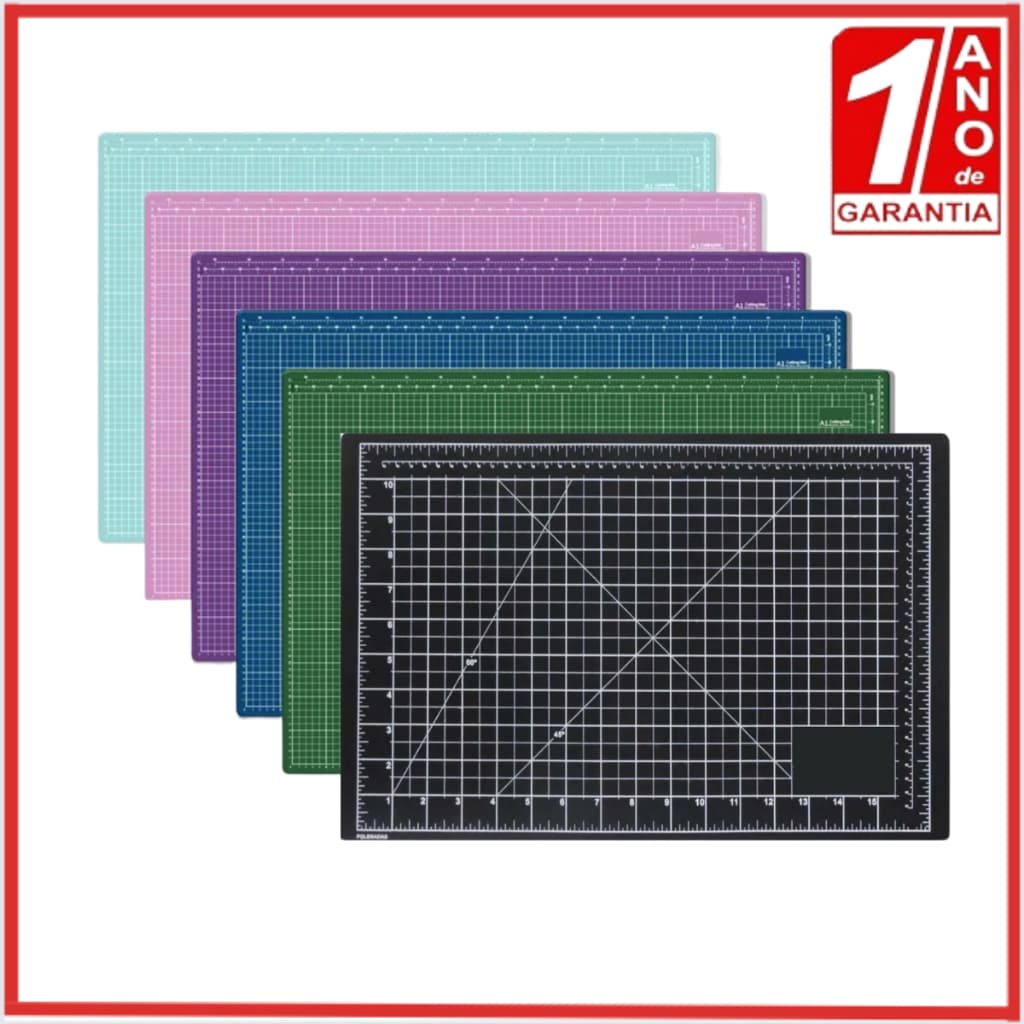 Base de Corte 22x30cm, 30x45cm, 60x45cm ou 90x60cm Patchwork Papelaria Scrapbook Biscuit