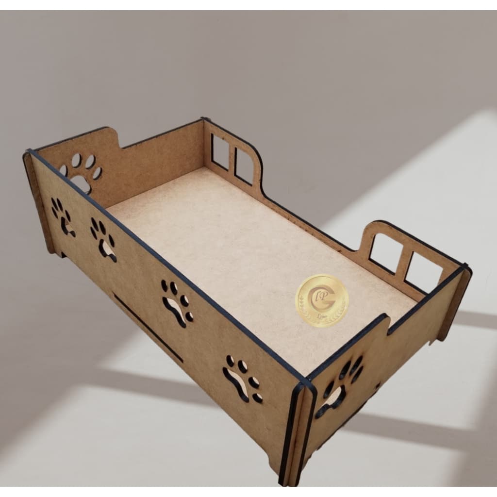 caminha sofá para pet cachorro e gato, MDF crú 6mm.