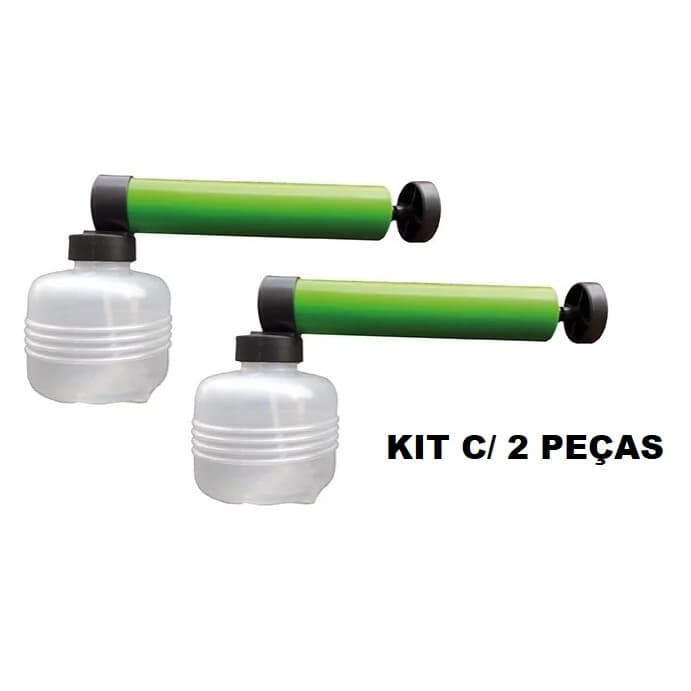 Kit com 2 peças Pulverizador Verde para Combate a Pragas 400 ml Ref. PMCP Mac Loren Pulverizador Manual Insetos