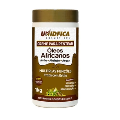 CREME PARA PENTEAR ÓLEOS AFRICANOS 1KG - UMIDFICA