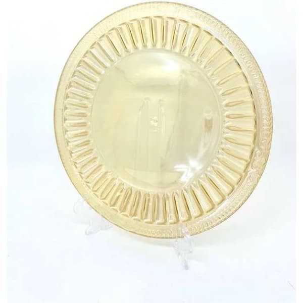 6 Pratos Sobremesa  De Cristal Ecológico Imperial Âmbar 20Cm - Lyor