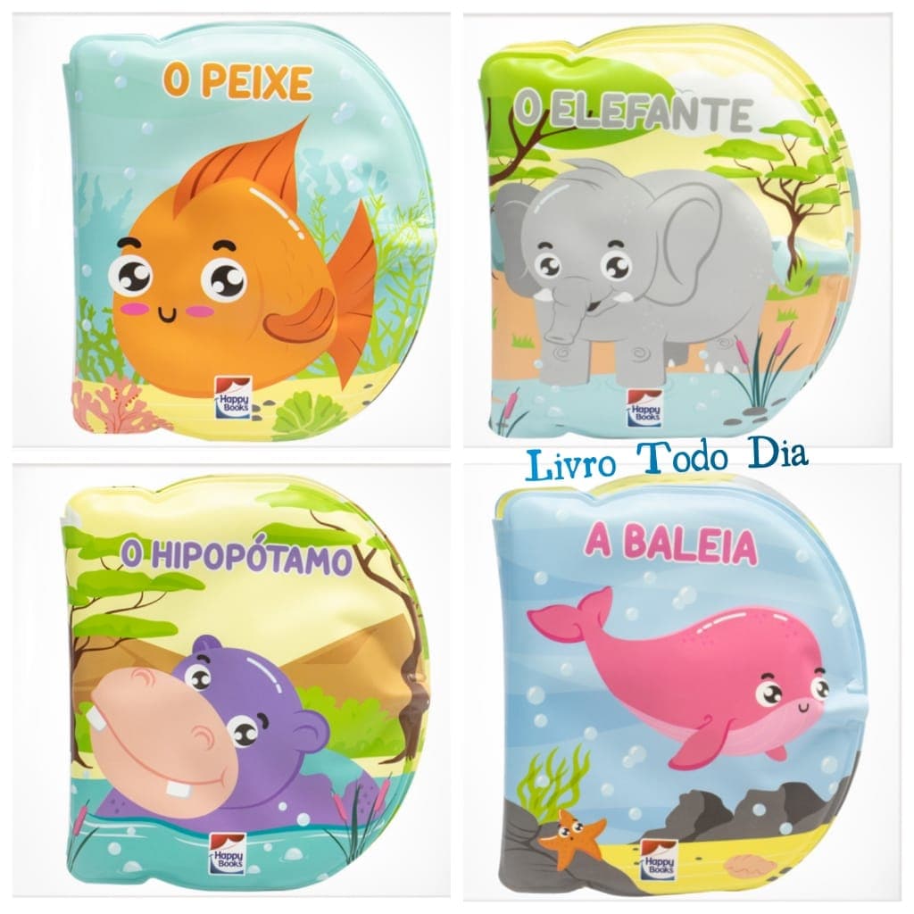 Coleção Livro de Banho Bolhas Divertidas -Happy Books