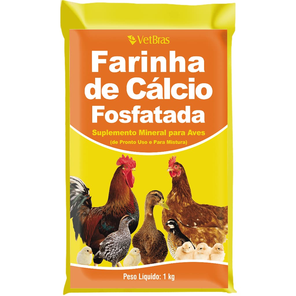 Farinha De Cálcio Fosfatada Vetbras 1kg