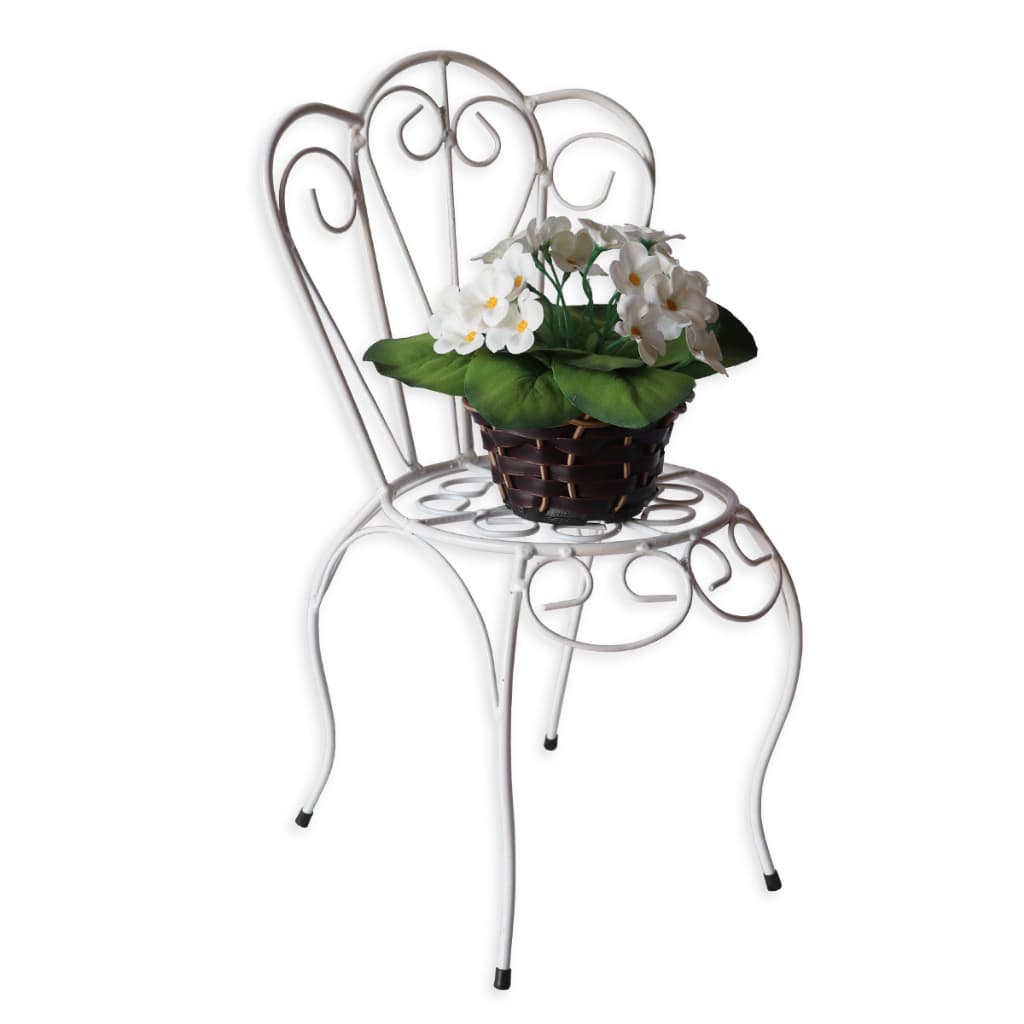 Mini Cadeira Enfeite De Jardim Em Ferro Suporte Para Vasos De Flores Promoção Da Semana