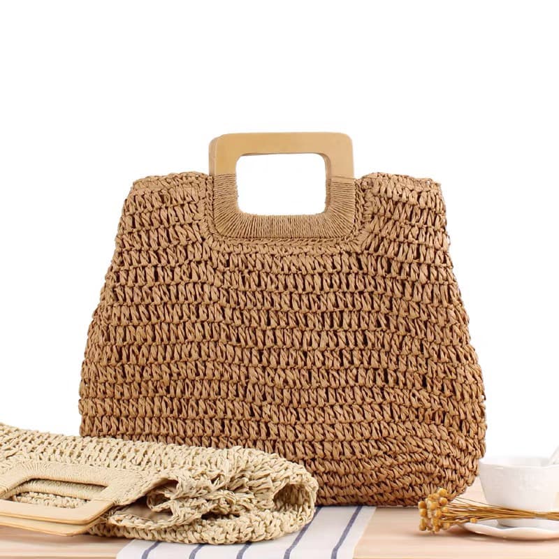 bolsa feminina de palha de mão novo YL86019