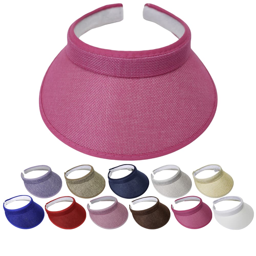 Viseira Feminina Tiara, Arco De Praia Ajustável Com Forro Atoalhado Felpudo, Possui Várias Cores, Ótimo Para Piscina, Passeios Ao Sol, Caminhada