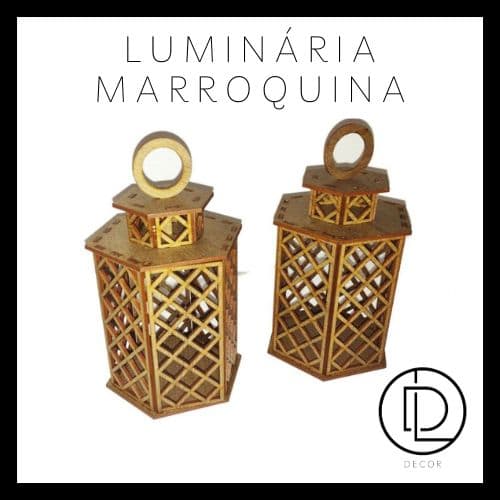 10 Unidades de Luminária Marroquina 16 cm / Luminária para Decoração