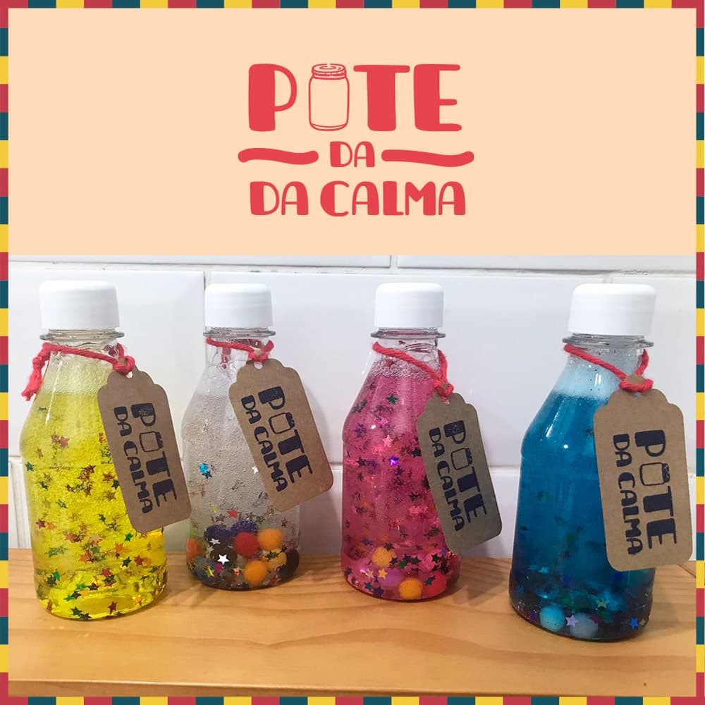 Kit 4 Potes da Calma/Pote Montessoriano