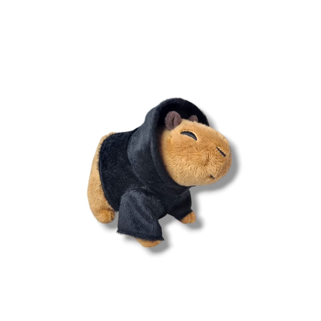 Brinquedos De Pelucia Capivara Fofa Filó C/ Capuz Preto