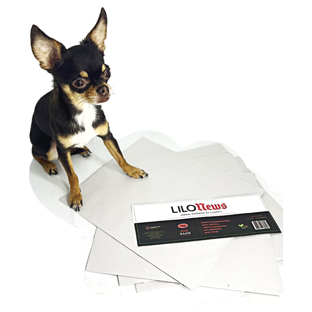 Papel Higiênico Para Cães Jornal Pet Neutro, sem Desenhos, sem Química, Agradável ao Ambiente, Tapete, sem Cheiro