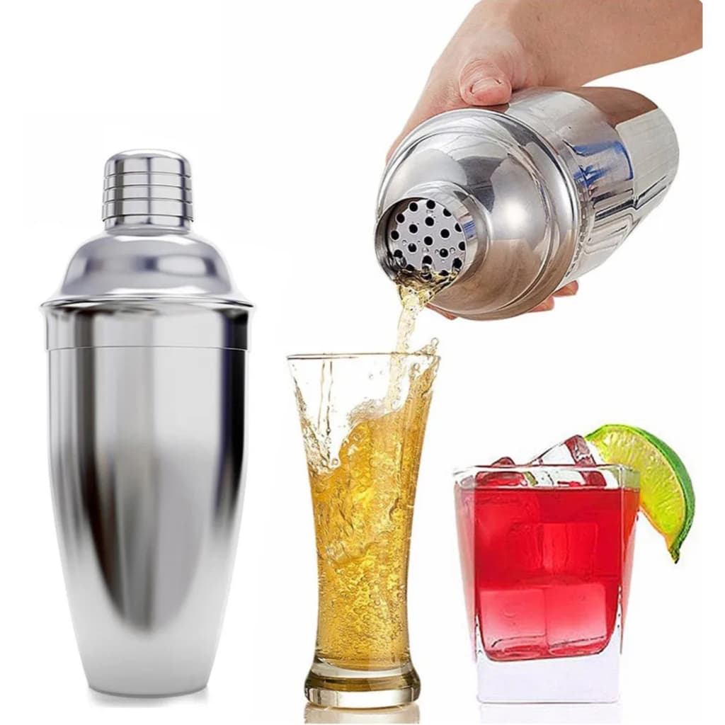 Coqueteleira Aço Inox 500 ml Para Drinks Bartender
