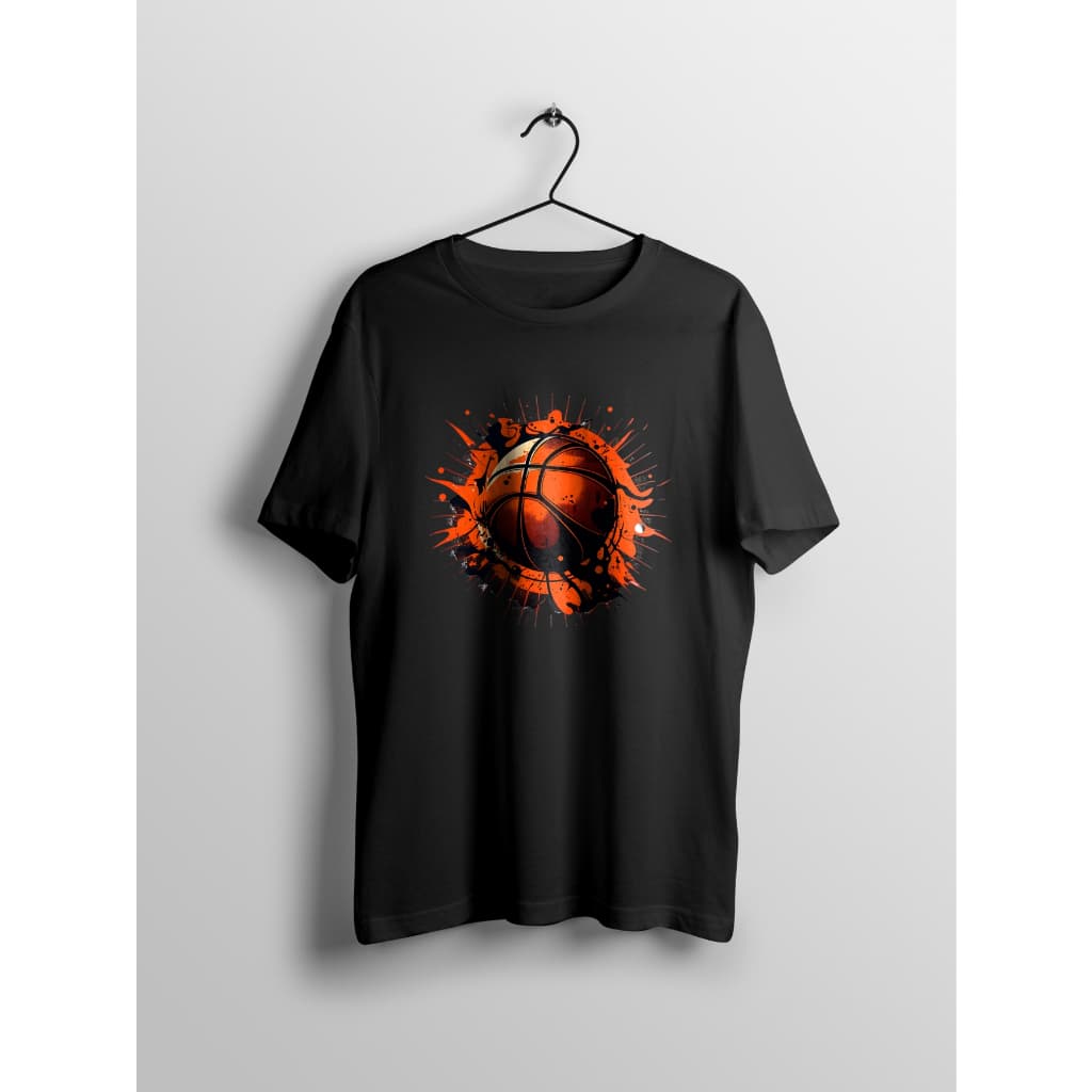 Camiseta Masculina Bola De Basquete Laranja