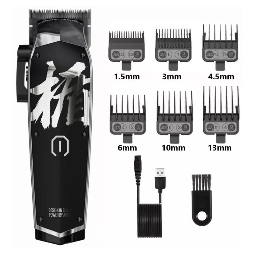 Máquina De Cortar Cabelo Madeshow M10 Preto Profissional