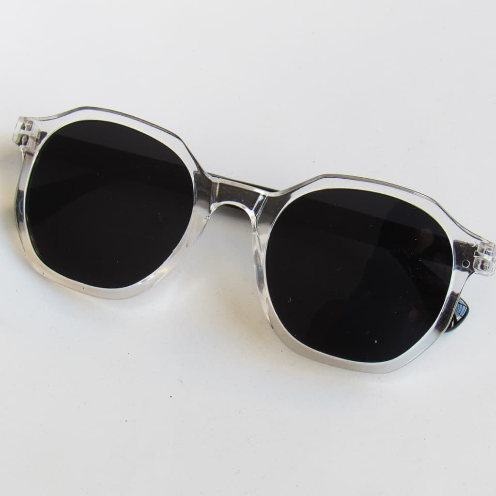 Óculos Hexagonal Acetato Proteção Solar 100%