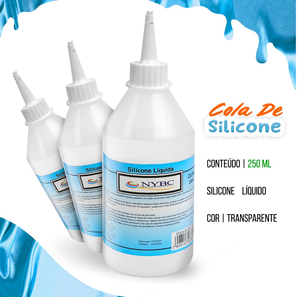 Cola de Silicone Líquida Transparente 250ML