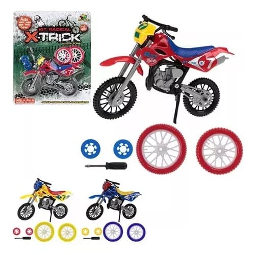 Mini Moto De Dedo X-trick Radical Brinquedo Com Acessórios