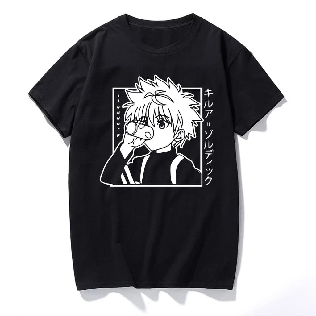 Camiseta Hunter Blusa Killua Gon Unissex Malha Algodão Anime