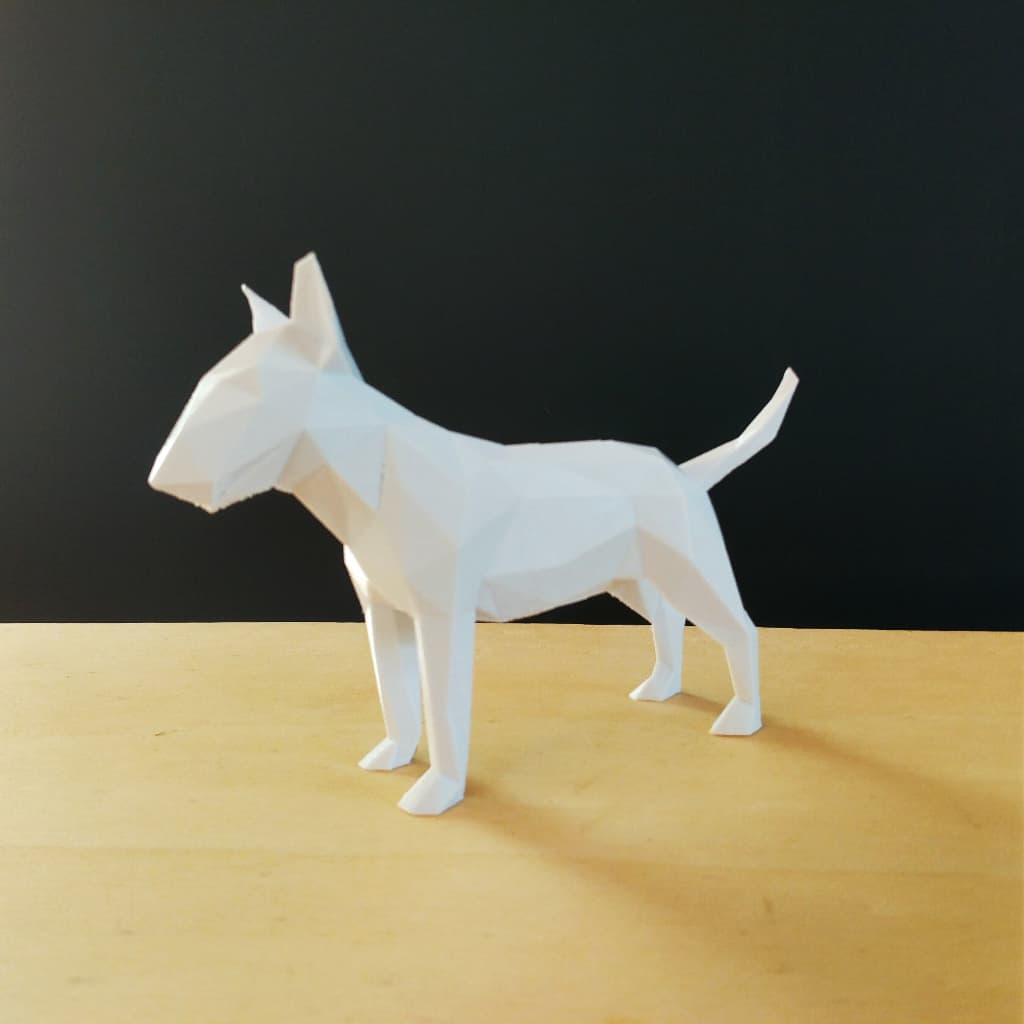 Bull Terrier - 10 Cm De Altura / Cachorro Decorativo