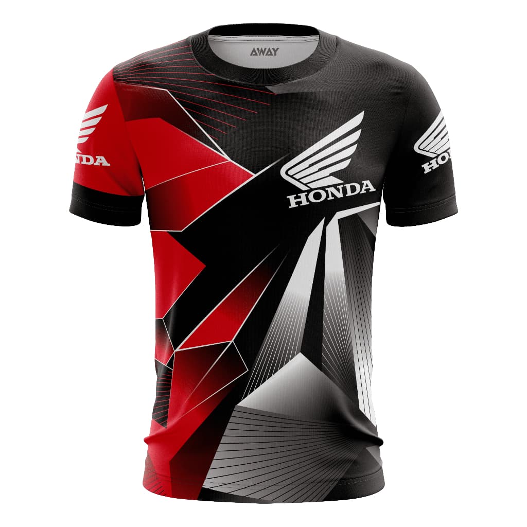 Camisa Camiseta Usual Dryfit Premium Esporte Racing Pilotos Motocross Honda Proteção Uv50+