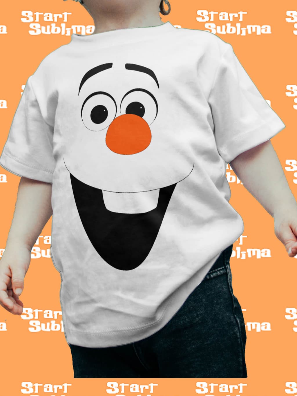 Camiseta Infantil Olaf Frozen Disney Elza Ana