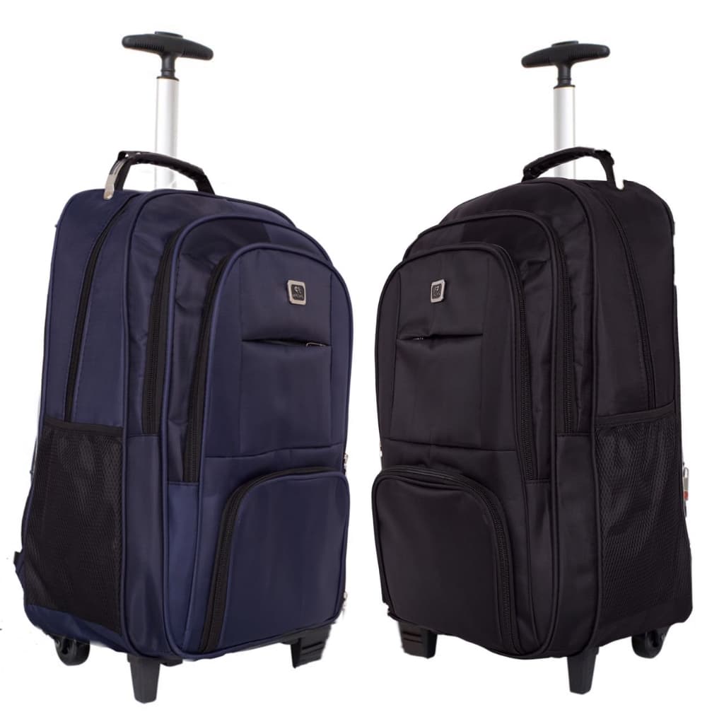 Mochila com rodinho Feminina Masculina Grande 50 Litros  Unissex Cabo de Aço Faculdade Escolar Trabalho  Promoção