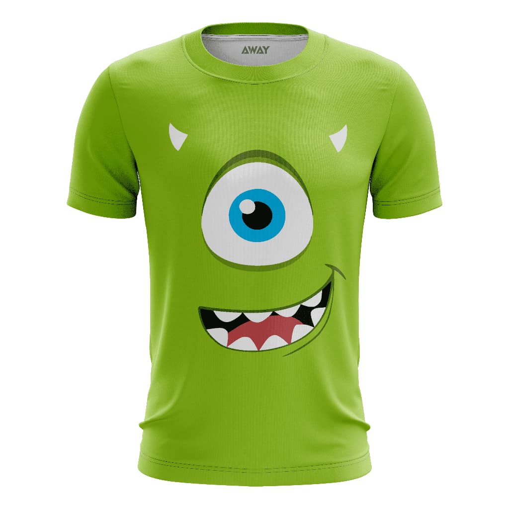 Camisa Camiseta Dryfit Premium Desenho Monstros Sa Personagem Mike Wazowski Adulto e Infantil