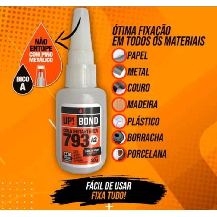 Cola Instantânea Up! Bond A2 793 20g Alta Performance